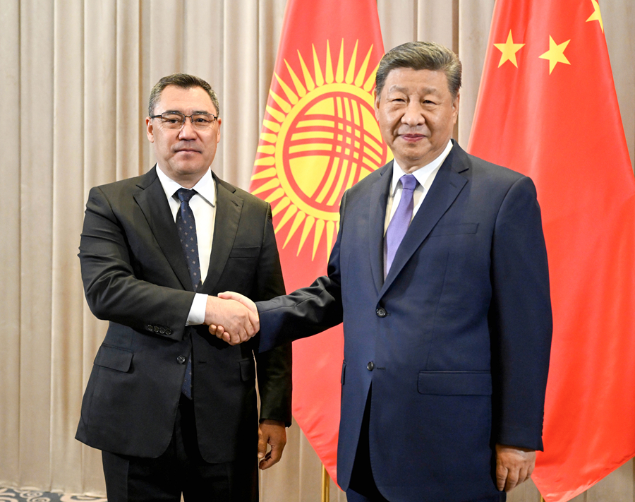 習近平国家主席 キルギス大統領と会談