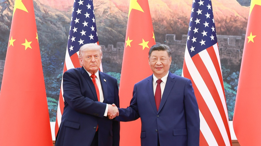 Xi Jinpingas susitiko su Donald Trump