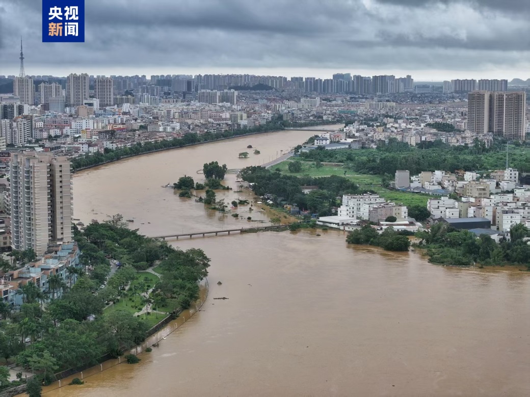 広東省・漠陽江 警戒レベル3の洪水特別警報